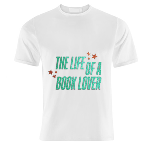 Showgirl orange the life of a book lover typography reader - unique t shirt by The Girl Next Draw