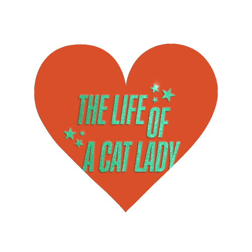 Showgirl orange the life of a cat lady typography kitten sparkle - Magnet by The Girl Next Draw