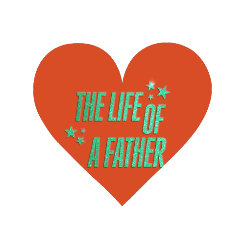 Showgirl orange the life of a father dad typography - Magnet by The Girl Next Draw