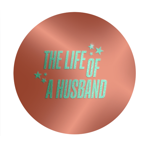 Showgirl orange the life of a husband partner typography - Circle Sticker by The Girl Next Draw