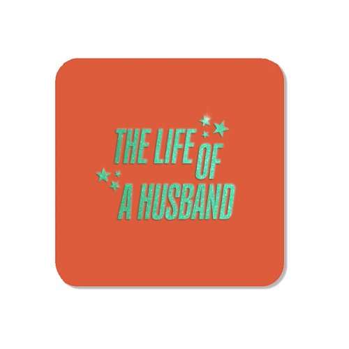 Showgirl orange the life of a husband partner typography - Magnet by The Girl Next Draw