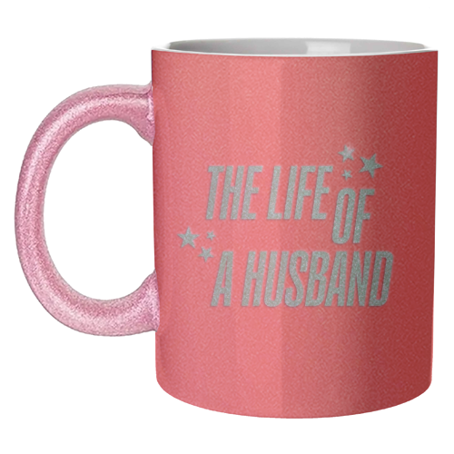 Showgirl orange the life of a husband partner typography - unique mug by The Girl Next Draw
