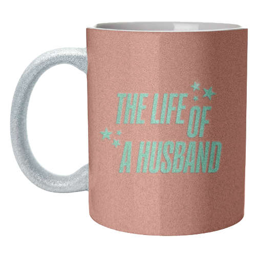 Showgirl orange the life of a husband partner typography - unique mug by The Girl Next Draw