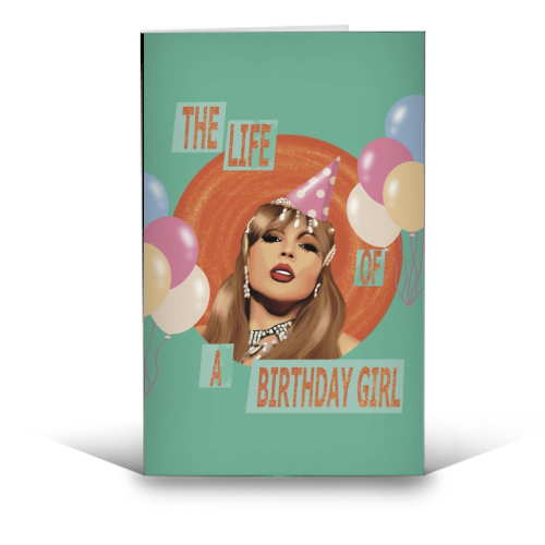 Showgirl Taylor - funny greeting card by Giddy Kipper
