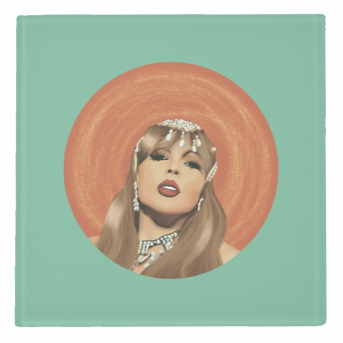 Showgirl Taylor - personalised beer coaster by Giddy Kipper