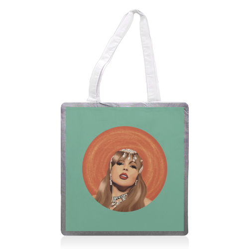 Showgirl Taylor - printed canvas tote bag by Giddy Kipper
