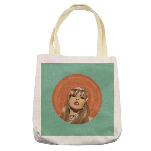 Showgirl Taylor - printed canvas tote bag by Giddy Kipper