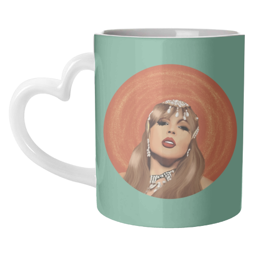 Showgirl Taylor - unique mug by Giddy Kipper