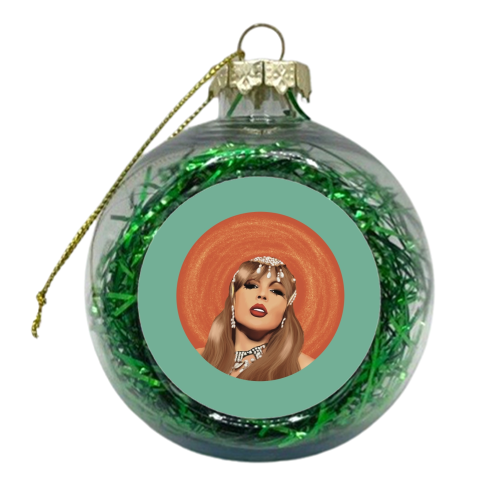Showgirl Taylor - xmas bauble by Giddy Kipper