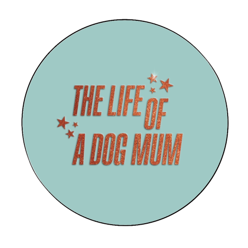 Showgirl teal the life of a dog mum pet child typography - Circle Sticker by The Girl Next Draw