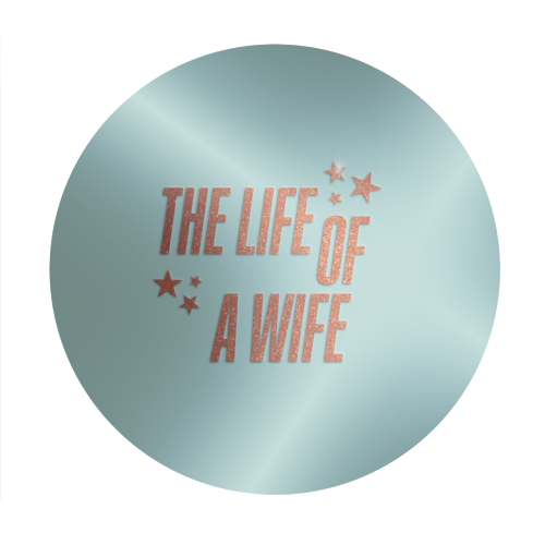 Showgirl teal the life of a wife wifey partner typography - Circle Sticker by The Girl Next Draw