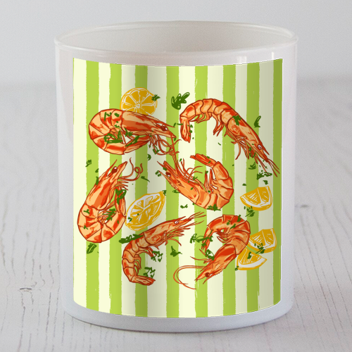 Shrimp with Lemons and Herbs - scented candle by EZbie