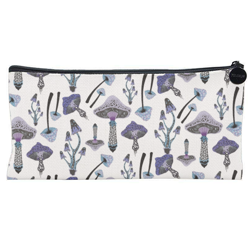 Shrooms - flat pencil case by grace williams