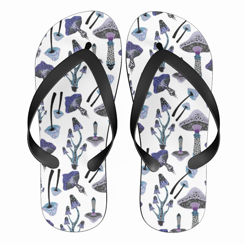Shrooms - funny flip flops by grace williams