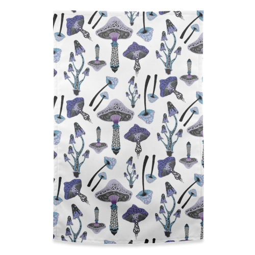 Shrooms - funny tea towel by grace williams