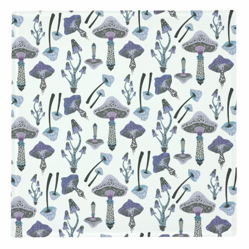 Shrooms - personalised beer coaster by grace williams