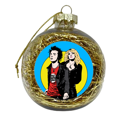 Sid & Nancy - xmas bauble by Bite Your Granny