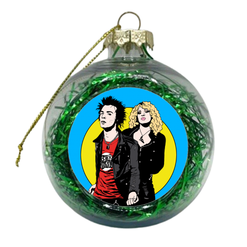 Sid & Nancy - xmas bauble by Bite Your Granny