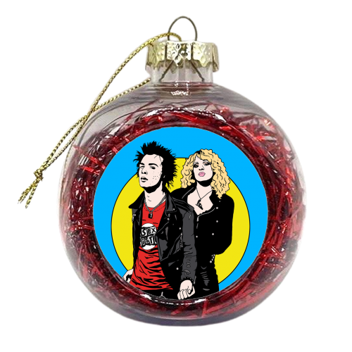 Sid & Nancy - xmas bauble by Bite Your Granny