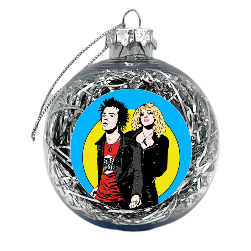 Sid & Nancy - xmas bauble by Bite Your Granny