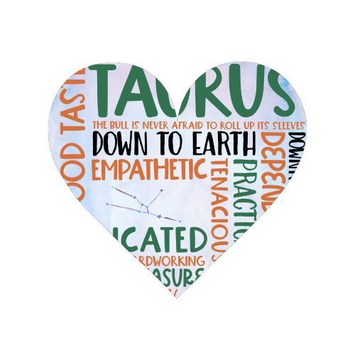 Signs Of The Zodiac - Taurus - Magnet by All About Words Designs