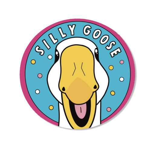 Silly Goose Illustration - Magnet by Drawings by Firefly