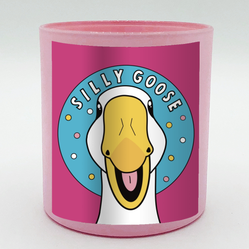 Silly Goose Illustration - scented candle by Drawings by Firefly