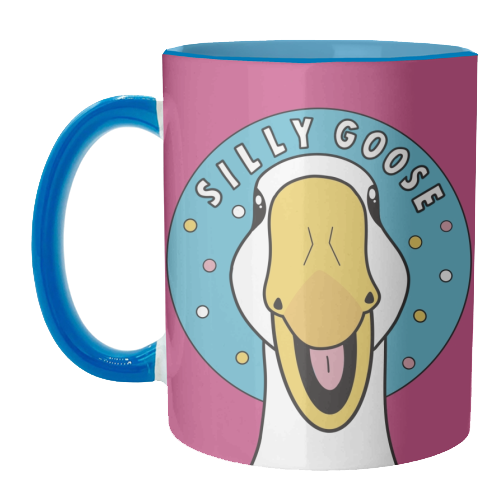 Silly Goose Illustration - unique mug by Drawings by Firefly