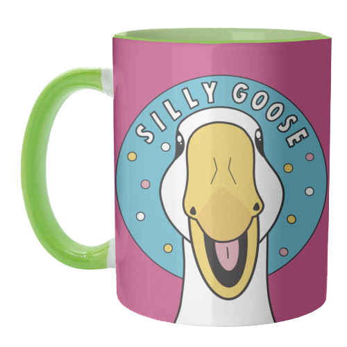 Silly Goose Illustration - unique mug by Drawings by Firefly
