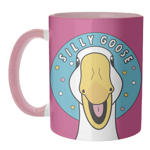 Silly Goose Illustration - unique mug by Drawings by Firefly