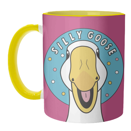 Silly Goose Illustration - unique mug by Drawings by Firefly