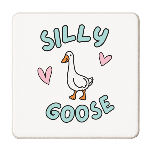 Silly Goose - personalised beer coaster by Lilly Rose