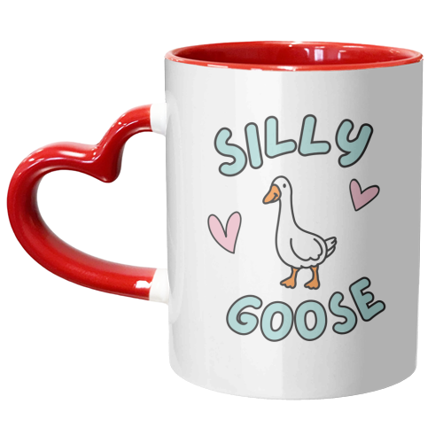 Silly Goose - unique mug by Lilly Rose