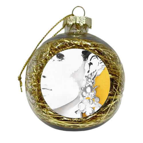 Silver Bauble Earrings - xmas bauble by Jax Barrett