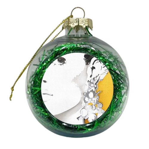 Silver Bauble Earrings - xmas bauble by Jax Barrett