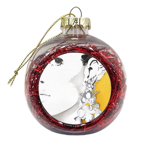 Silver Bauble Earrings - xmas bauble by Jax Barrett