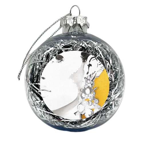 Silver Bauble Earrings - xmas bauble by Jax Barrett