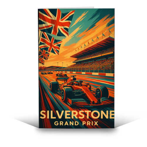 Silverstone Track - funny greeting card by Lilly Rose