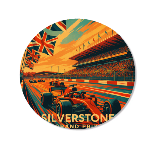 Silverstone Track - Magnet by Lilly Rose