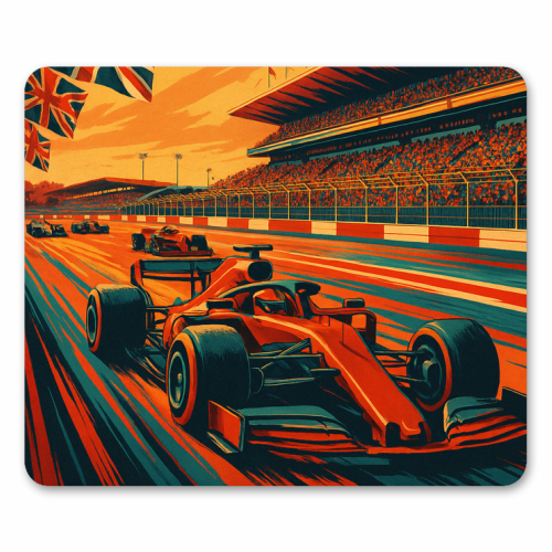 Silverstone Track - mouse mat by Lilly Rose