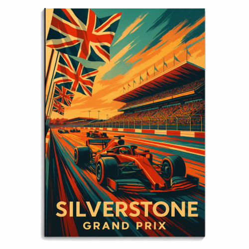 Silverstone Track - personalised A4, A5, A6 notebook by Lilly Rose
