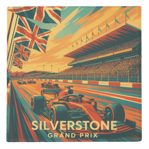 Silverstone Track - personalised beer coaster by Lilly Rose