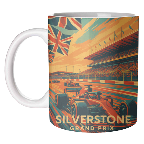 Silverstone Track - unique mug by Lilly Rose