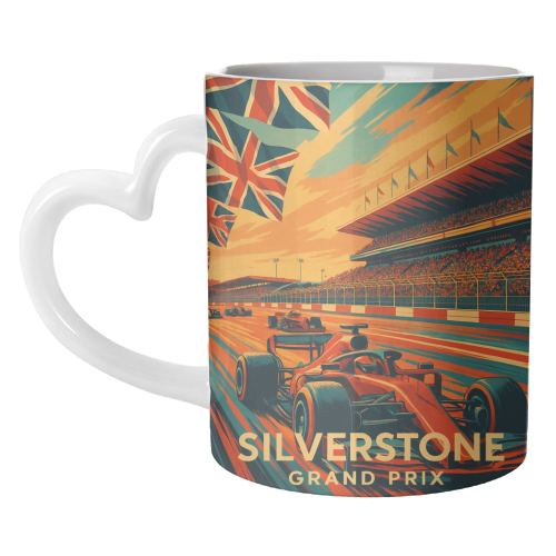 Silverstone Track - unique mug by Lilly Rose