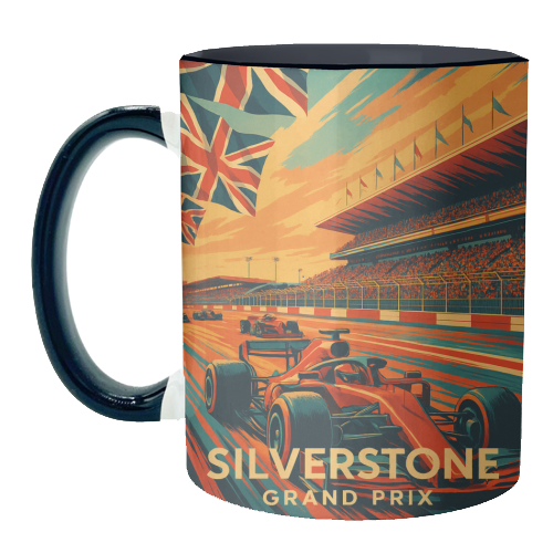 Silverstone Track - unique mug by Lilly Rose