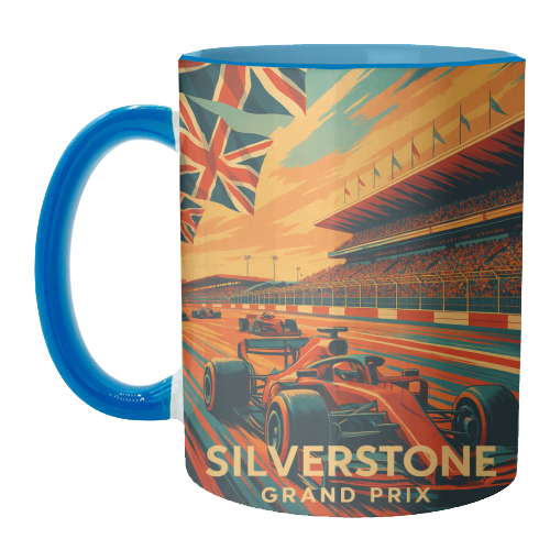 Silverstone Track - unique mug by Lilly Rose