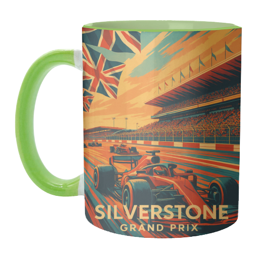 Silverstone Track - unique mug by Lilly Rose