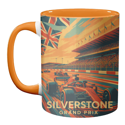 Silverstone Track - unique mug by Lilly Rose