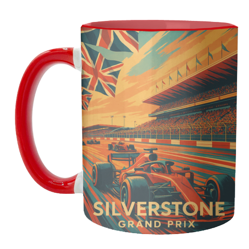 Silverstone Track - unique mug by Lilly Rose