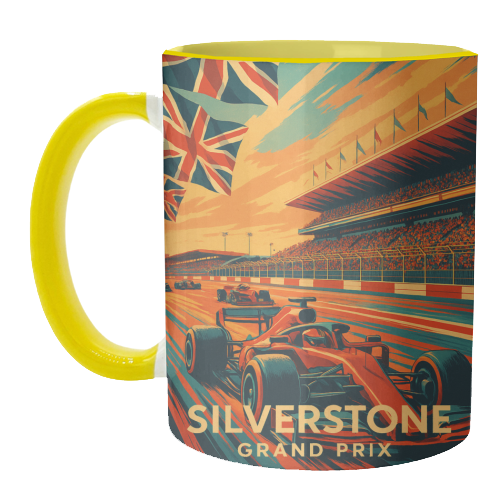Silverstone Track - unique mug by Lilly Rose